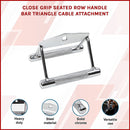 Close Grip Seated Row Handle – Triangle Cable Attachment Bar for Gym Machines-3
