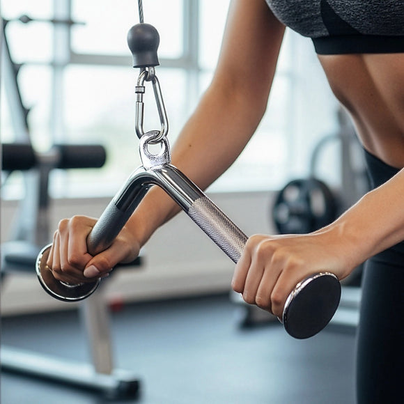 Triceps Press Push Down Bar – Gym Cable Attachment for Arm & Strength Training