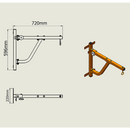 Boxing Punching Bag Wall Pivot Rack – Swivel Mount for Home Gym-12