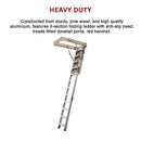 Deluxe Aluminium Attic Loft Ladder - 2700mm to 3050mm-11