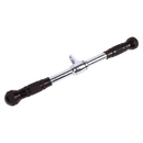 Randy & Travis Rubber Coated Solid Straight Bar Attachment for Cable Machines-1