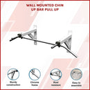 Wall Mounted Chin Up Pull Up Bar – Heavy Duty Home Gym Strength Training-3