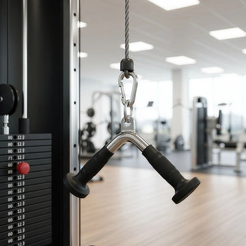 Randy & Travis Rubber-Coated Tricep Pushdown Bar Attachment - 0