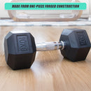 10KG Commercial Rubber Hex Dumbbell Gym Weight-7