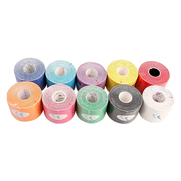 10 Rolls Muscle & Injury Kinesiology Sports Tape 5m x 5cm – Waterproof Support
