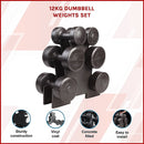 12kg Dumbbell Weights Set-3