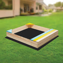 Wooden Kids Backyard Sandbox Children Outdoor Play Toy Sandpit-6