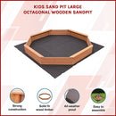 Kids Sand Pit Large Octagonal Wooden Sandpit-2