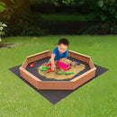 Kids Sand Pit Large Octagonal Wooden Sandpit-3