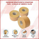 Premium Rigid Sports Strapping Tape - 3 Rolls of 38mm X 13.7M-3