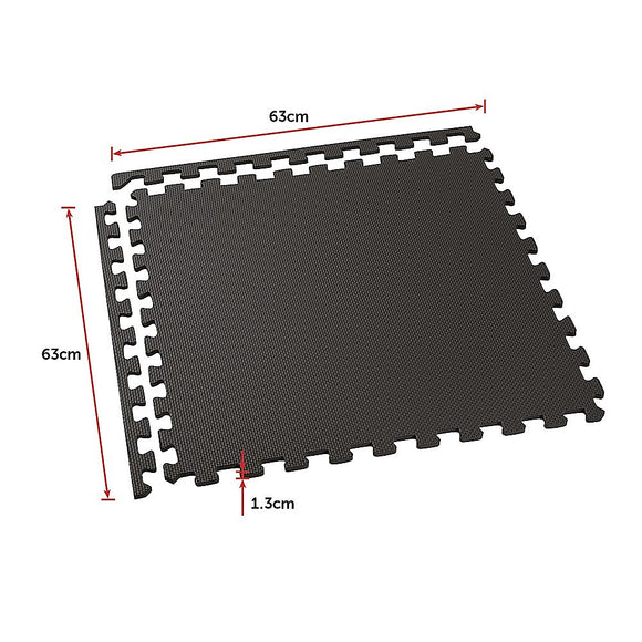 4 Tiles EVA Interlocking Gym Floor Mats – Home Fitness Puzzle Exercise Mat Set