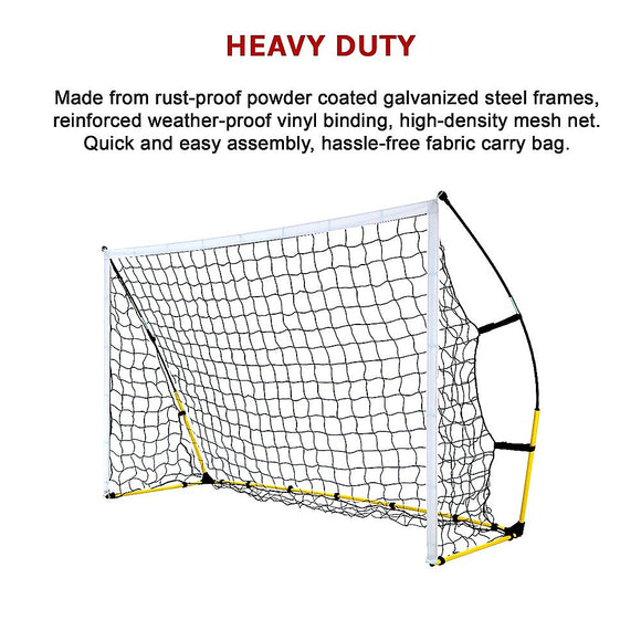 8' x 5' Soccer Football Goal Foot Portable Net Quick Set Up