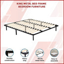 King Metal Bed Frame - Bedroom Furniture-5