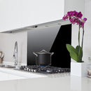 Toughened 60cm x 75cm Black Glass Kitchen Splashback-6
