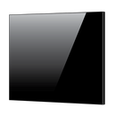 Toughened 90cm x 70cm Black Glass Kitchen Splashback-1