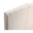 Single Linen Fabric Bed Frame Beige-5