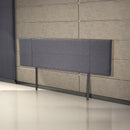 Linen Fabric King Bed Headboard Bedhead - Grey-4