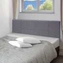 Linen Fabric Queen Bed Headboard Bedhead - Grey-6