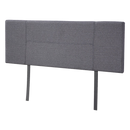 Linen Fabric Queen Bed Headboard Bedhead - Grey-1