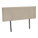 Linen Fabric Double Bed Headboard Bedhead - Beige-1