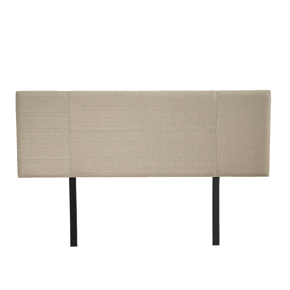 Linen Fabric Double Bed Headboard Bedhead - Beige