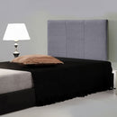 Linen Fabric Single Bed Headboard Bedhead - Grey-6