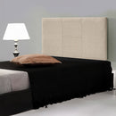 Linen Fabric Single Bed Headboard Bedhead - Beige-6