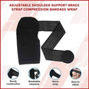 Adjustable Shoulder Support Brace Strap Compression Bandage Wrap-2