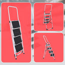 Foldable Non Slip 4 Step Steel Ladder-10