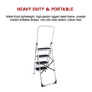 Foldable Non Slip 4 Step Steel Ladder-12