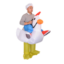 CHICKEN Fancy Dress Inflatable Suit - Fan Operated Costume-1