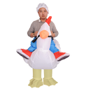 CHICKEN Fancy Dress Inflatable Suit - Fan Operated Costume-4