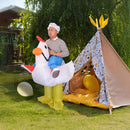 CHICKEN Fancy Dress Inflatable Suit - Fan Operated Costume-6