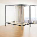 4 Four Poster Queen Bed Frame-11