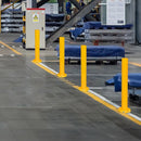 Yellow Heavy Duty Steel Bollard Post-5