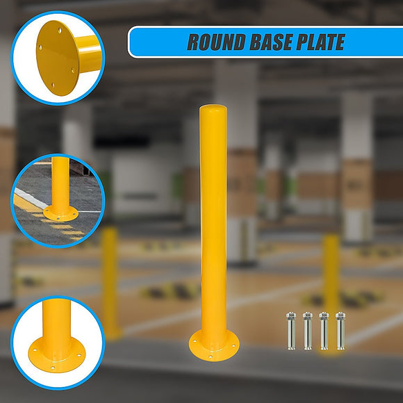 Yellow Heavy Duty Steel Bollard Post