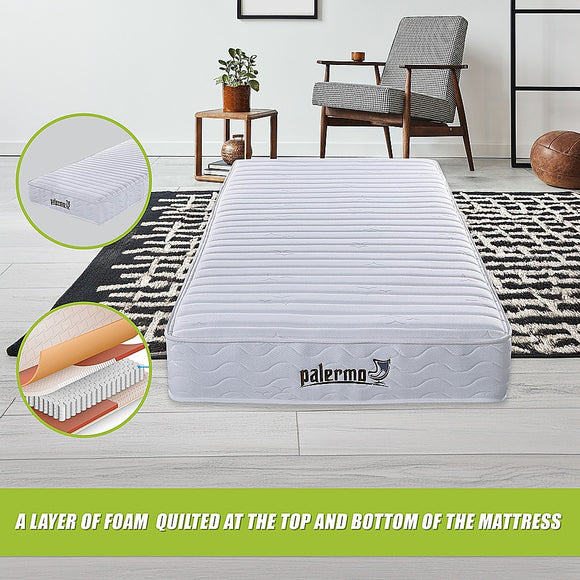 Contour Encased Coil King Single Mattress – Hybrid Support with CertiPUR-US® Certified Foam Comfort Layers