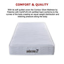 Contour Encased Coil King Single Mattress – Hybrid Support with CertiPUR-US® Certified Foam Comfort Layers-11