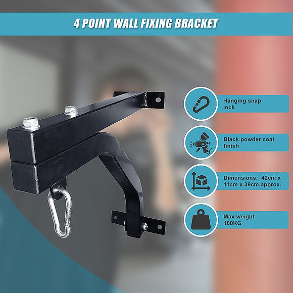 Heavy Duty Punch Bag Wall Bracket – Steel Boxing Bag Holder for Home Gym