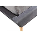 King Linen Fabric Deluxe Bed Frame Grey-6