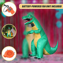 Dinosaur T-Rex Fancy Dress Fan Inflatable Costume Tyrannosaurus Suit-10