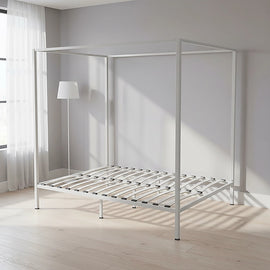 4 Four Poster Queen Bed Frame - 0