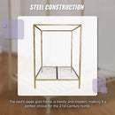 4 Four Poster Queen Bed Frame-7