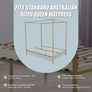 4 Four Poster Queen Bed Frame-10