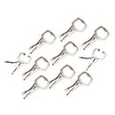 10pc Heavy Duty Steel C-Clamps 6" Mig Welding Locking Plier Vice Grip-1