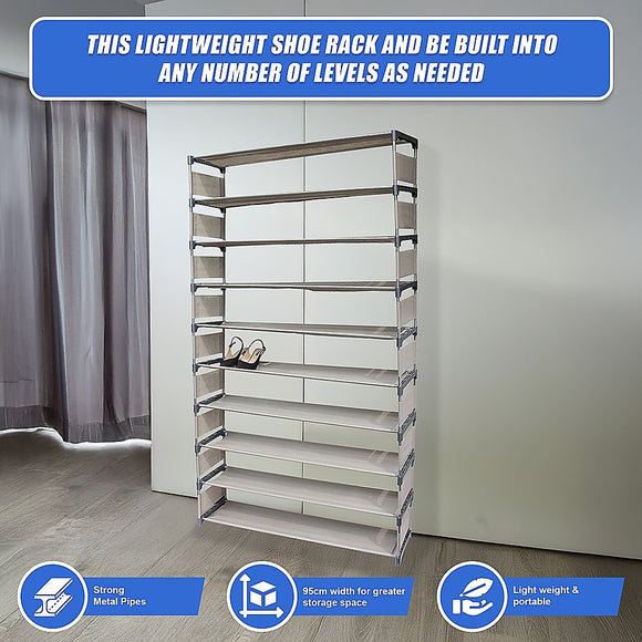 50 Pairs 10 Tiers Shoe Rack