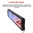 6 Digit Digital Timer Interval Fitness Clock-10