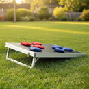 Bean Bag Toss Cornhole Game Set Aluminium Frame Portable Design-3