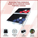 Bean Bag Toss Cornhole Game Set Aluminium Frame Portable Design-10