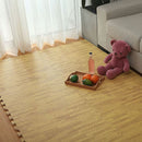 12 Tiles EVA Fitness Home Yoga Gym Interlocking Floor Puzzle Mat - Wood Colour-2
